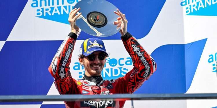 Pecco Bagnaia leads the MotoGP Championship standings