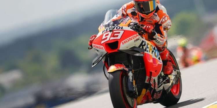 Marquez heads straight to Q2 on MotoGP return