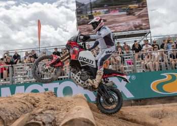 The Ducati DesertX conquers the Iron Road Prolog at the Erzbergrodeo with Antoine Meo