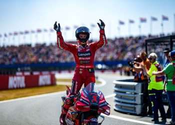 Bagnaia takes his fourth GP win of the year at Assen