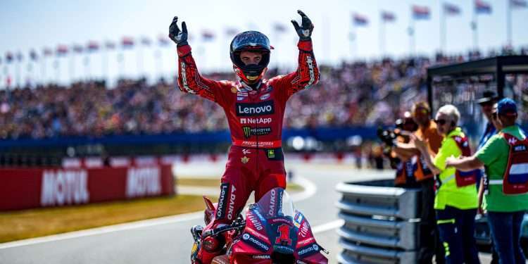 Bagnaia takes his fourth GP win of the year at Assen