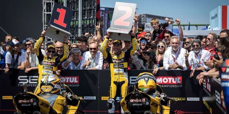 WorldSBK: Superb 1-2 for Bautista and Rinaldi in race 1 at Misano