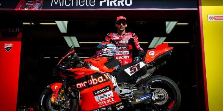 The Aruba.it Racing team returns to MotoGP with Michele Pirro and the Ducati Desmosedici GP