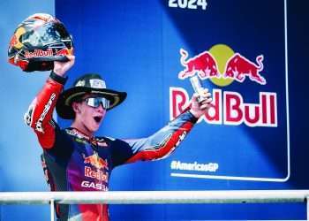 SECOND MOTOGP PODIUM FOR AMAZING ACOSTA AS GASGAS SHAKES THE USA