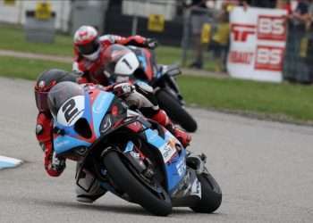 CSBK 2024: Guerin takes first career victory in wild Superbike race one at Grand Bend