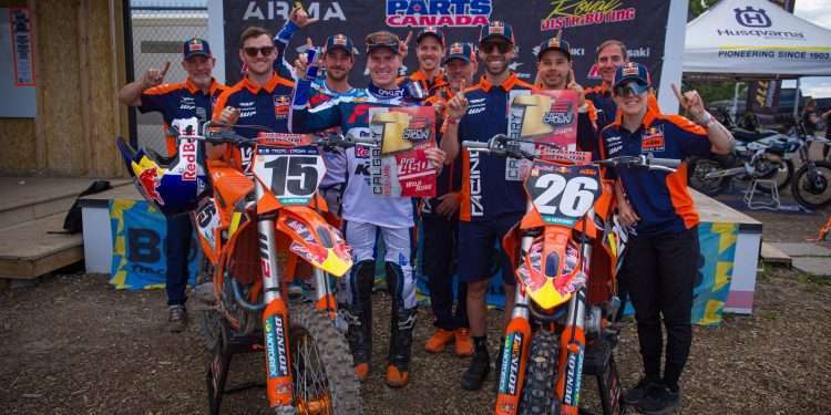 JESS PETTIS AND KAVEN BENOIT DELIVER KTM CANADA RED BULL RACE TEAM CALGARY TRIPLE CROWN VICTORIES