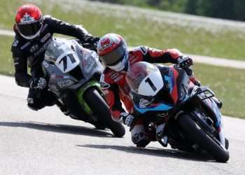 CSBK: Young holds off Collins to win hectic race one at Edmonton