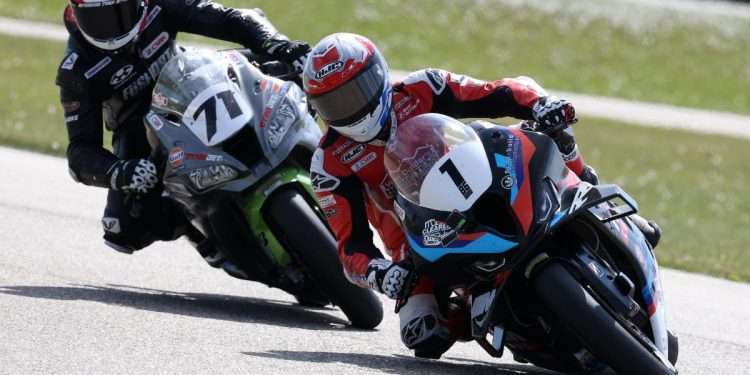 CSBK: Young holds off Collins to win hectic race one at Edmonton