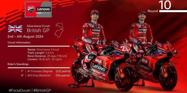 MotoGP: Ducati Lenovo Team is ready to get back on track at Silverstone