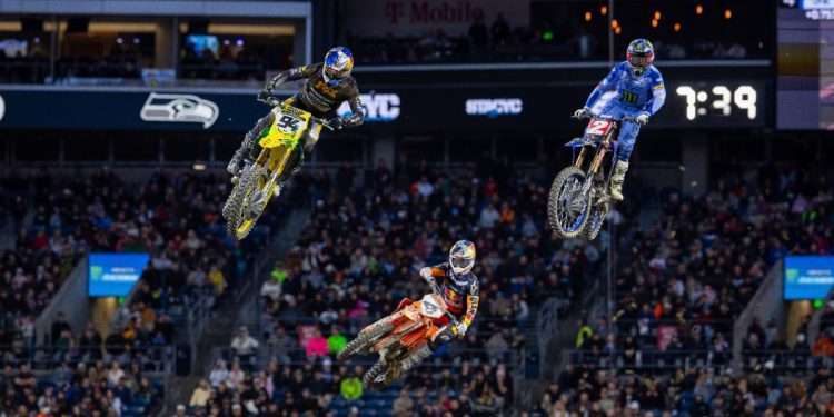 Cooper Webb Takes Thrilling Win Over Chase Sexton in Seattle Supercross Battle