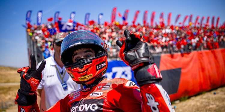 MotoGP: Total race domination for Marc Márquez and the Ducati Lenovo Team at MotorLand Aragón