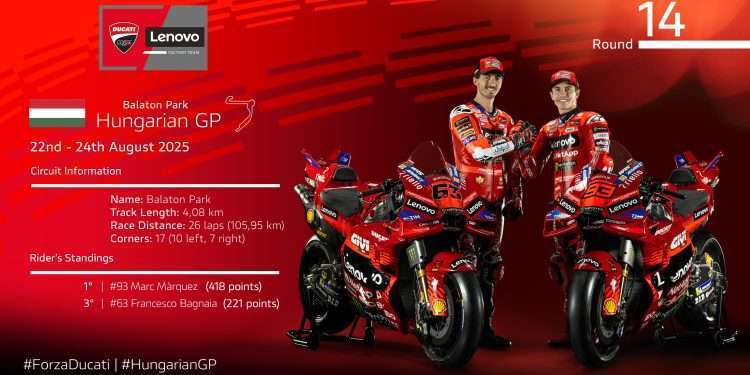 The Ducati Lenovo Team ready for Hungary