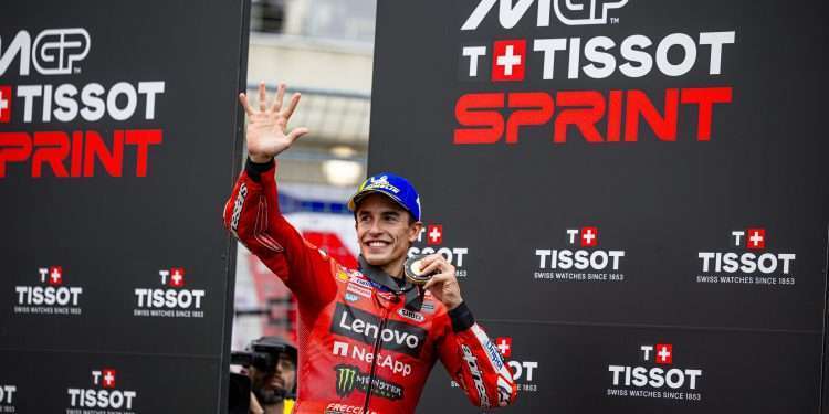 Marc Márquez and the Ducati Lenovo Team reaffirm their starring role in the Sprint with victory at Balaton Park